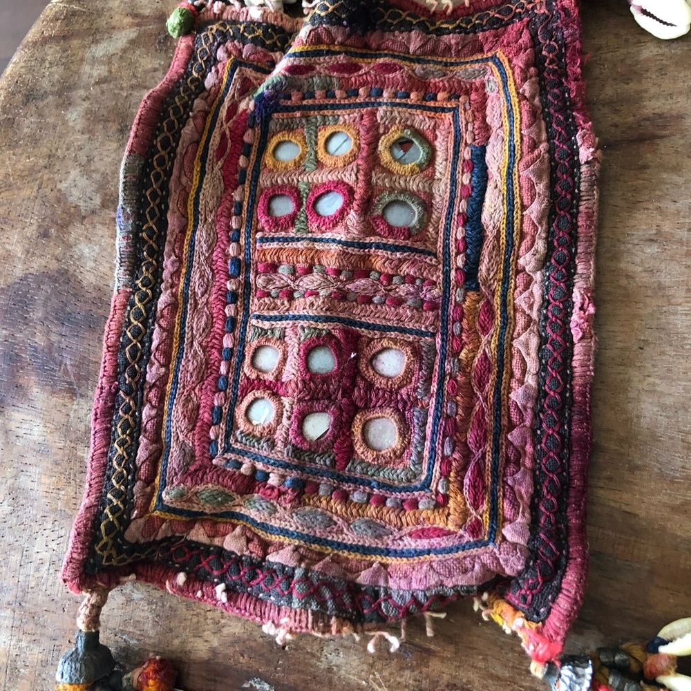 Indian Banjara bracelet and textile